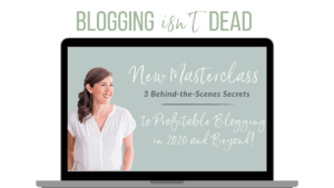 Masterclass invite to Blogging Secrets
