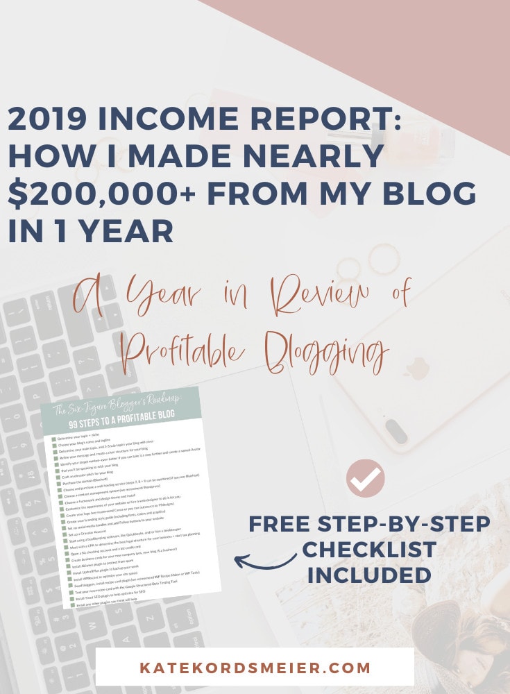 How do you make money blogging? In this year in review income report, I'm sharing how I earned nearly $200,000 in one year from my blog. You can do it, too! I'll show you how