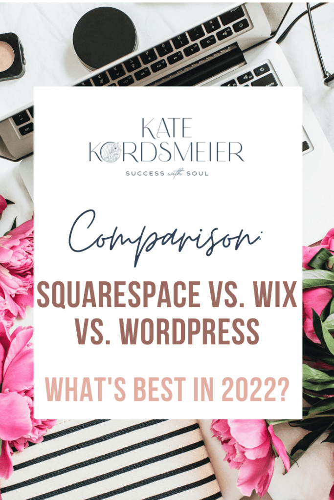 Comparison 1 Squarespace vs. Wix vs. WordPress