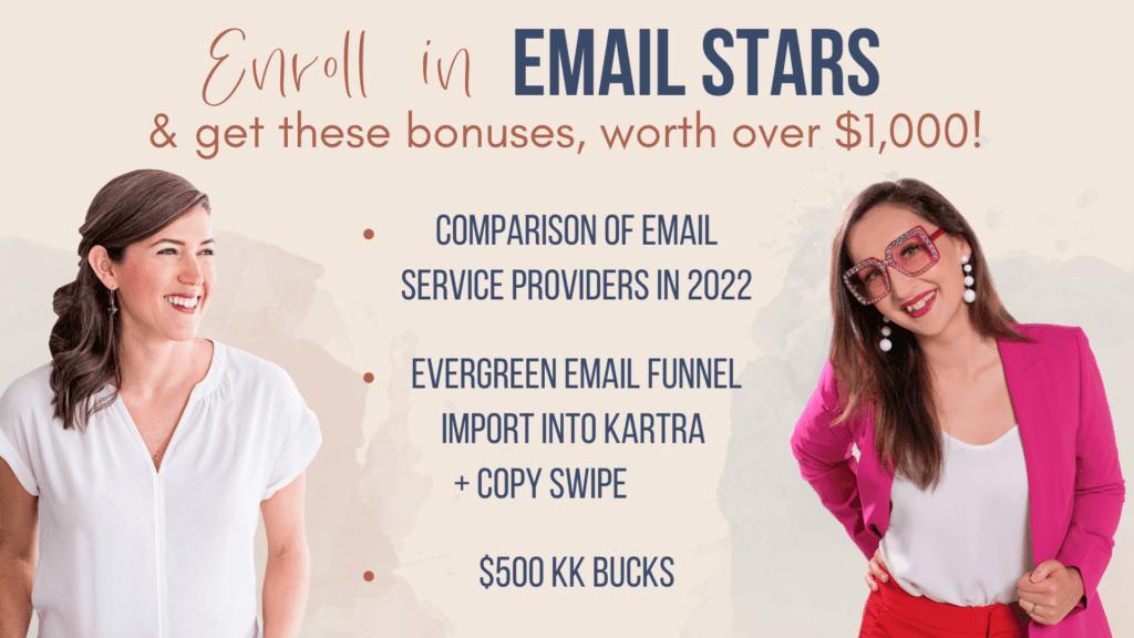 Bonuses Email Stars Tarzan Kay email stars