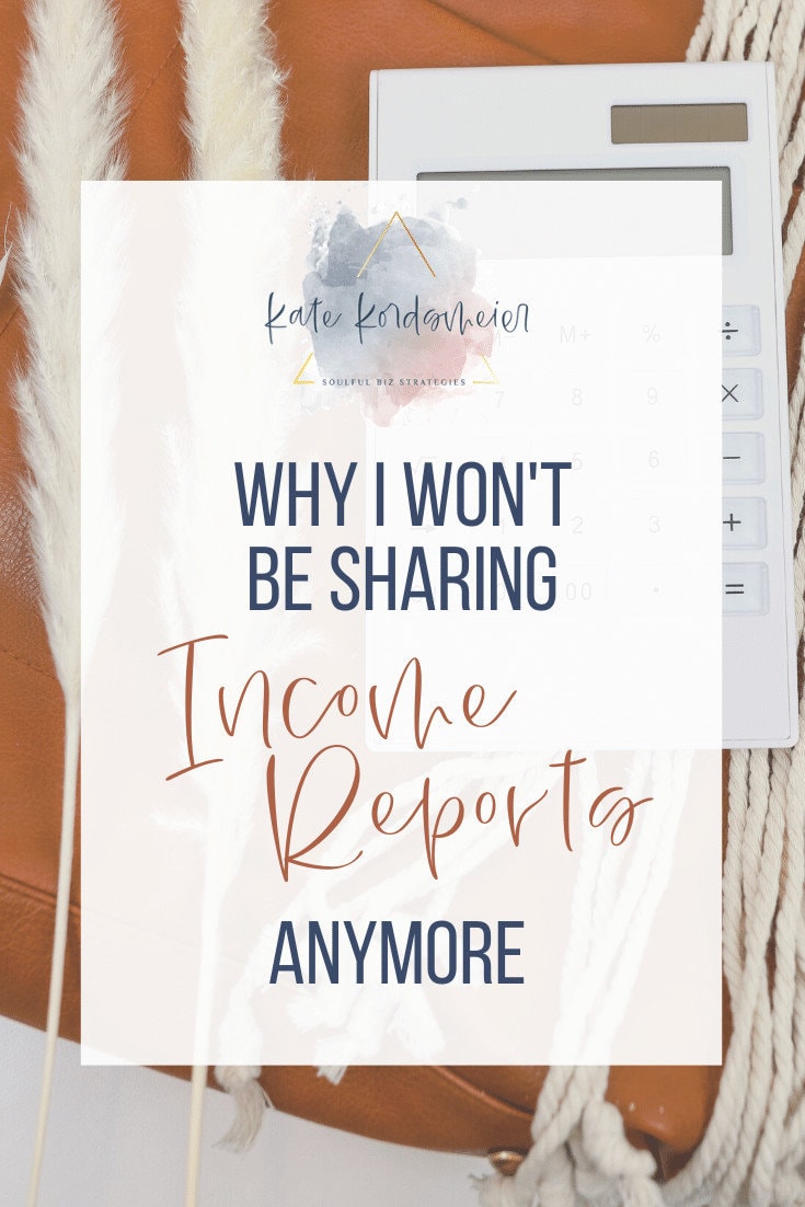 Why I won't be sharing income reports anymore 