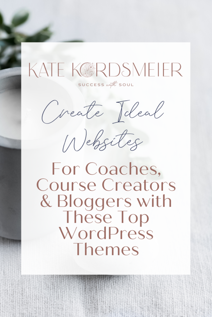 The best WordPress themes and websites for coaches, creatives, bloggers + course creators who care about SEO, organic traffic and beautiful design!
