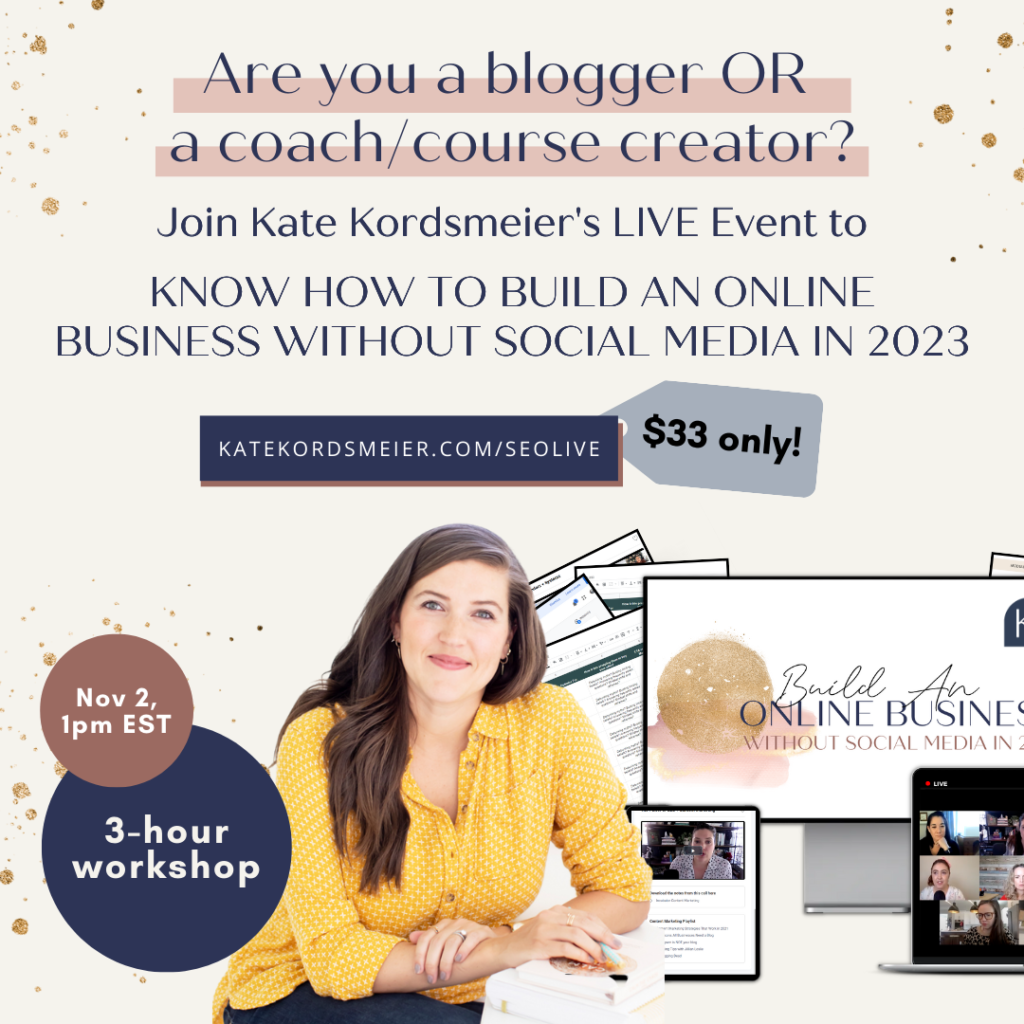 Learn how to build an online business without social media in 2023!